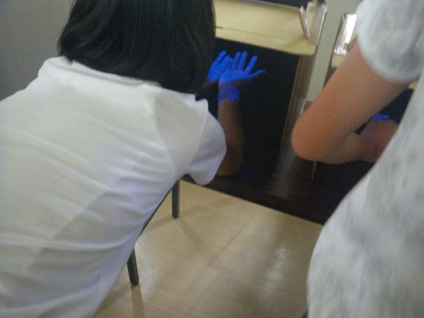 愛知県による手洗い教室の様子