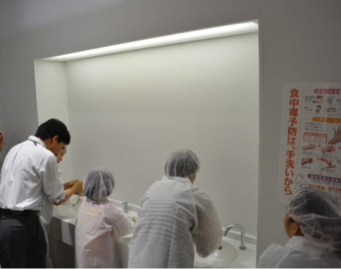 広島県による手洗い指導