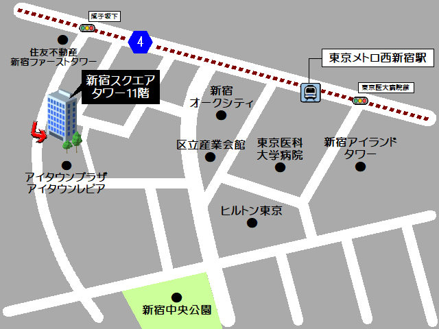 東京事務所の地図です
