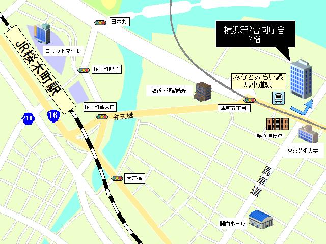 麻薬取締部横浜分室地図