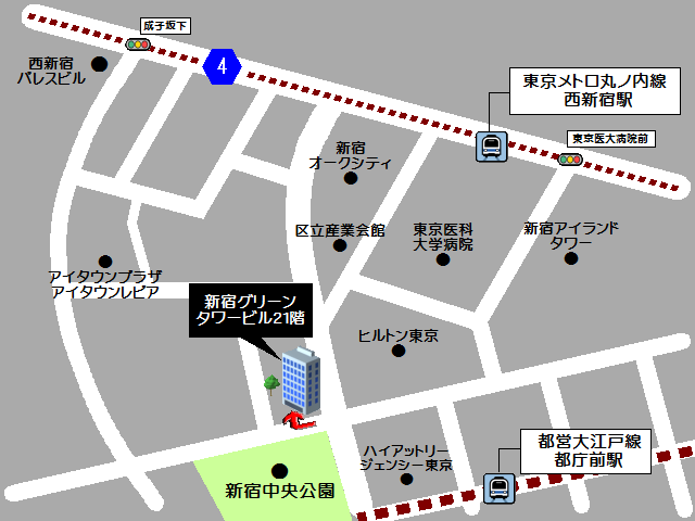 東京年金審査分室地図2駅